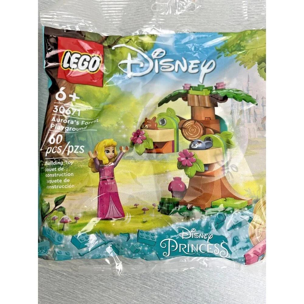 X2-Lego 30671 Disney Aurora's Forest Playground Poly Bag Set New Sealed